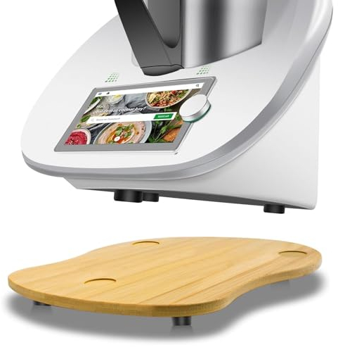 Tavola scorrevole per Bimby TM6 TM5, in bambù, accessorio per tavola scorrevole veloce, per Bimby Vorwerk robot da cucina, base scorrevole per Bimby TM6
