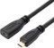 NFHK Câble d'extension HDMI 1.4 type D Micro HDMI mâle vers micro HDMI femelle M/F 30 cm