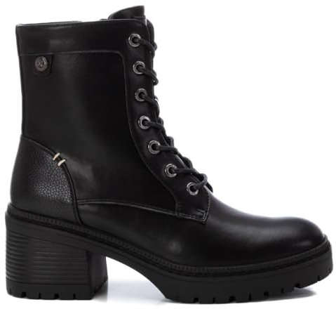 XTI - Botín Mujer Negro - Calzado Cómodo y Versátil - Moda casual - Modelo 14336801 (Talla 37)