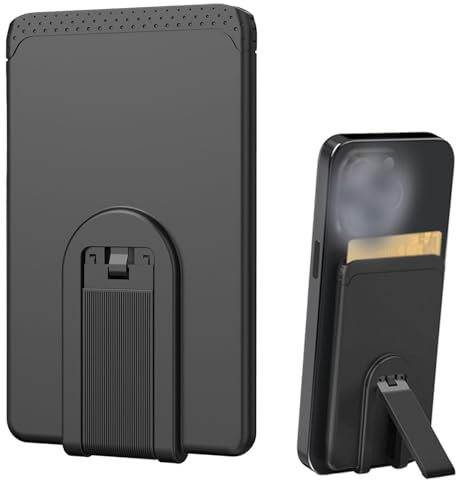 BSITSSS 1 PCS Cartera Tarjetero Movil Adhesivo, Wallet Tarjetero para Móvil, Capacidad para hasta 4-5 Tarjetas, Tarjeta Soporte Movil de Silicona para iPhone Samsung Movil, Negro (5,8 * 9,5cm)