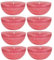DecoLite: Maxi XL-Schwimmkerzen Rustik Set - 8 Kerzen, Ø 8 cm - 7 Std. lange Brenndauer - Schwimmlicht, extra gross, indoor outdoor Gartendeko Wasserkerzen (Flamingo)