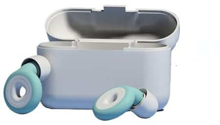 Loop Ohrstöpsel- Experience Weicher, wiederverwendbarer Silikon-In-Ear-Stylish Gehörschutz + 6 Aufsätze in S/M/L (Grün+Weiß（Weiß）)