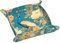 Orientalischer Pfau auf Blumenbaum, bedrucktes Leder-Aufbewahrungstablett, wasserdicht und leicht zu reinigen, für ordentliche Schlüssel, Schmuck, Make-up und andere kleine Gegenstände, klein 24 x 24