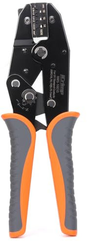 iCrimp Ratsche Deutsch Crimpzange für DT Stecker, Deutsch Open Barrel Terminal Wire Crimpzange für AWG18,16,14 IWS-16DS