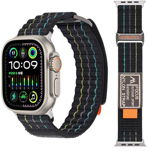 TINGYR Cinturino compatibile con Apple Watch Ultra 2 49mm 2024, Cinturino in Nylon Morbido, Cinturini di Ricambio per Orologio compatibili con Apple Watch Ultra 2 49mm 2024.