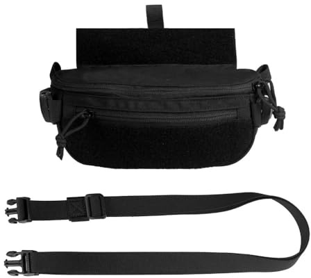 Drop Down Pouch für Tactical Weste, Bauchtasche für Plattenträger, Taktische Drop Dangler-Tasche mit Hoop und Loop für Chest Rig Weste