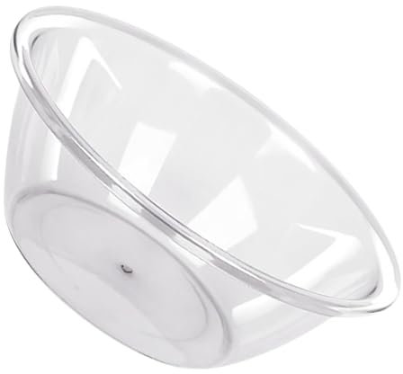 Lavabo Transparent, PET épais, Lavabo Rond Transparent pour Salle de Bain à Domicile, Multifonction (Grand clair)