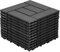 Fiqops 10 Stück WPC Terrassenfliesen, 30x30 cm WPC Fliesen,Balkon Bodenfliese mit Klick-System,Balkonfliesen in Holzoptik,Terrassendielen Wasserfest für Terrasse,für 10m²,Anthrazit