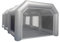 CAIYGG Tente de cabine de peinture gonflable professionnelle sans sèche-cheveux fenêtre transparente avec deux filtres à air pour motos, pièces automobiles, meubles, 4 m x 2,5 m x 2,2 m