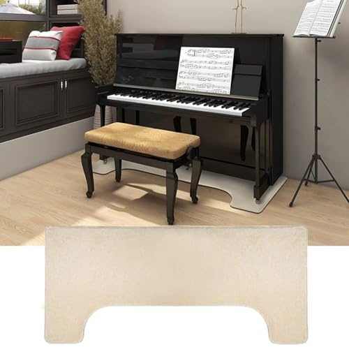 Qesjodfu Klavier Teppich Klavierteppich Schallschutz Teppich rutschfest Matte Klavier Schalldichte Teppich Antivibrationsmatte Teppich für Schalldämmung Klavier Matte 160 x 70 cm
