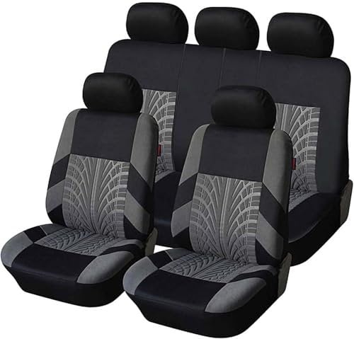 WLYGUO 9 Stück Auto Sitzbezug für Hyundai Kona EV 2019 2020 2021 2022 2023 2024 2025 Luxus, Bequem rutschfest Sitzschoner Autositzbezüge Set Autositzschoner Zubehör