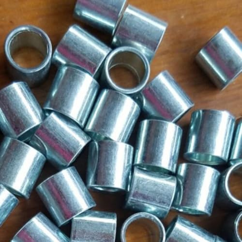 Oniissy Distanzscheiben für Inline-Skate-Lager, 50 Stück, Metall-Radabstandshalter für Rollschuhe, 10 mm Länge x 8 mm Innendurchmesser, kompatibel mit Inline-Rollschuh-Kugellagern,