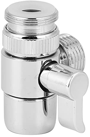 TIKATARER Handhaarwaschset für das Badezimmer zu Hause, Duschbrause aus Edelstahl mit Doppelter Wasserauslasssteuerung, Wasserhahn-Konverter-Adapter-Set, 2 Wasserauslassmodi (Wasserhahn-Konverter)