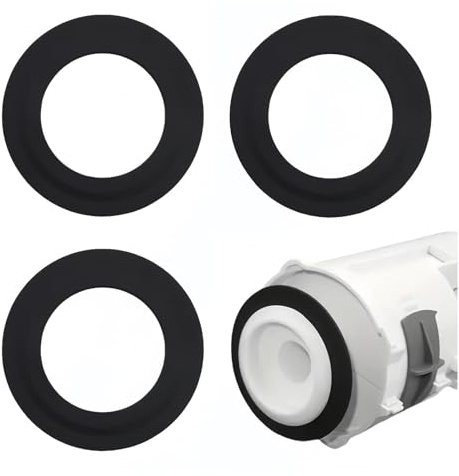 3 Pack Flush Valve Seal for Siamp 49/50, Toilet Cistern Diaphragm Washer Silicone Gasket Replacement, Anti Leak Toilet Flush Valve Seal Kit for Siamp Optima Toilet Repair Parts