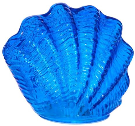 Atmosphera Lampe, Muschel, Höhe 12 cm, Blau