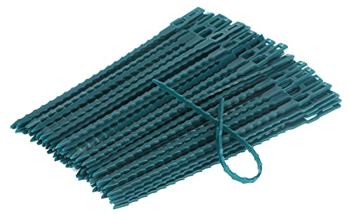 KINGLAKE 17CM Pflanzenbinder Draht, Pflanzen Kabelbinder Verstellbare, 200 Stück Pflanzen Binder Befestigung, Bindedraht Blumenbinder, Anbinden für Pflanzen Tomaten Gurken
