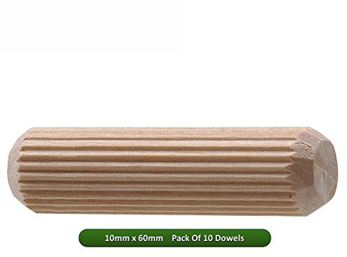 Fort Fasteners Wooden Dowel 10mm x 60mm Pack Of 10