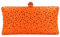 Modische Damen-Clutch, Glitzer, Kristall, Strass, glitzernd, Abendtasche, Brautschmuck, Abschlussball, Party, Handtasche, Orange, Einheitsgröße