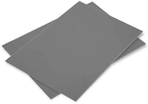 Falling in Art Soft Linoleum Carving Block, Linocut Block for Printmaking, 8 Inches by 10 Inches, Gray, 2-Pack