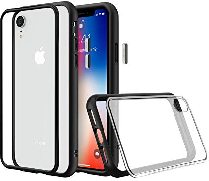 RhinoShield Modulares Case kompatibel mit [iPhone XR] | Mod NX - Anpassbare & stoßdämpfende Schutzhülle im schlanken Design - 3.5 Meter Fallschutz - Schwarz