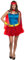 Brandsseller Damen Kostüm Superheldin Verkleidung Karneval Party Fasching Junggesellinnenabschied S/M
