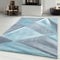 Carpetsale24 Designer Teppich Modern Abstrakt Gemustert – Grau und Blau – Wohnzimmerteppich für modernen Stil und Komfort, Größe 120x170 cm – Pflegeleicht, Weicher Flor, Ideal für Wohnzimmer