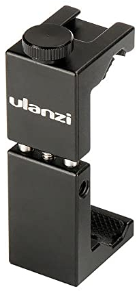 ULANZI ST-02S Universal Smartphone Stativ mit Schuhhalter Cold Shoe Mount - Metall - für alle Telefone - sogar vertikal filmen