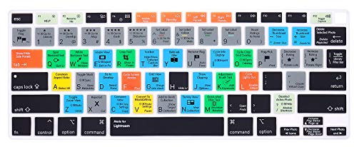HRH Lightroom Tastaturschutz für MacBook Air 13 Zoll (33 cm) 2020 mit Touch ID (Modul A2179 und A2337 M1 Chip, US-Layout)