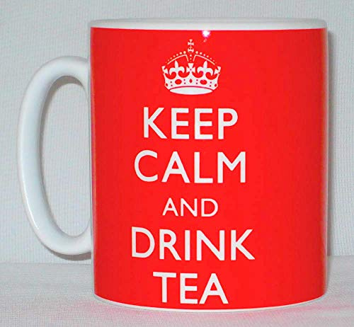 Keep Calm And Drink Tea Ceramic Mug Funny Novelty Gift