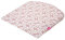 MOTHERHOOD Baby Keilkissen 30x30cm ideal für Kinderwagen, Stubenwagen, Öko-Tex Standard 100. Inkl. abnehmbarem Bezug aus 100% Baumwolle, Blatt rosa classiscs