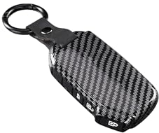 ontto Autoschlüssel Hülle Cover Passt für Kia Sportage R GT Stinger GT Sorento Ceed CD Cerato Forte 2018-2021 ABS Schutzhülle Schlüsselhülle Schlüsselanhänger Schlüsselbox 3 Tasten-Kohlefaser schwarz