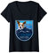 Damen Wander- und Hundeweste Kinda Day mit Welsh Corgi T-Shirt mit V-Ausschnitt