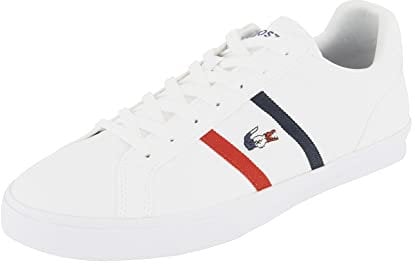 Lacoste Homme 45cma0055 Baskets vulcanisées, Blanc NVY Re, 46 EU