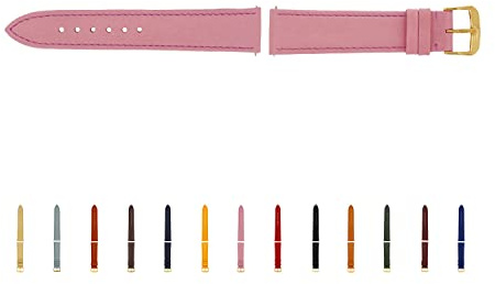 SELVA Uhrenarmband, 14-24 mm, Leder, zum Wechseln, Ersatzarmband für Smartwatch, Made in Germany