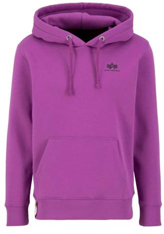 Alpha Industries Basic Hoody Small Logo Kapuzensweat für Herren Dark Magenta