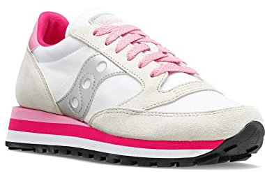 Saucony Scarpe Jazz Triple TG 38 cod S60530-30, Bianco Grigio Rosa
