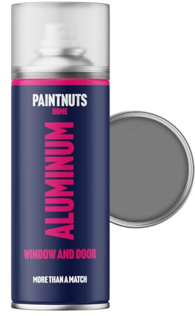 Paintnuts Aluminium Window & Door Paint - RAL-7037 - DUSTY GREY Satin 400ml Spray Can