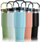 mebiusyhc Stainless Steel Tumbler with Straw, Reusable Cup with Straw Leakproof Flip,Stainless Steel Thermal Mug for Home, Travel, Office or Car