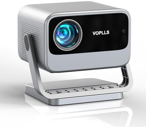 VOPLLS【Netflix Certifié & Auto Focus】 Videoprojecteur 4K WiFi Bluetooth, 30000 Lumen Full HD 1080P RetroProjecteur, DoIby Audio & Auto Keystone VOPLLS Projecteur pour iOS/Android/Laptop/PS5 HDMI AV