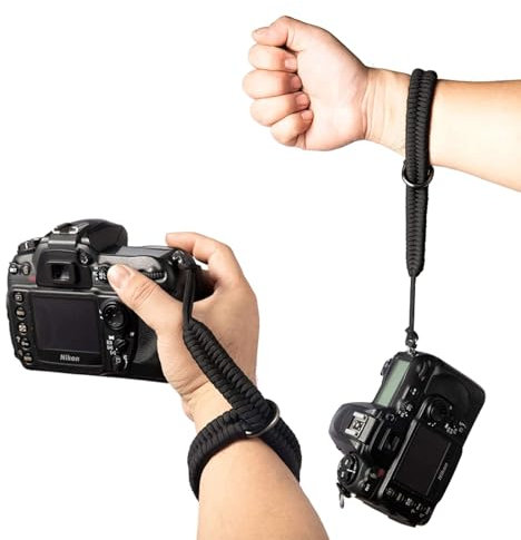 vividstarry Camera Wrist Hand Strap for Canon EOS Alpha Fujifilm Nikon Panasonic Carrying DSLR Digital Mirrorless Cameras, Black, Generic