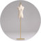 Schneiderpuppen, weiblicher Schaufensterpuppenkörper, Torso-Kleiderform, weiß, modisch, höhenverstellbar, mit Arm mit goldenem Ständer, feststeckbar für Schaufensterpuppen für Kleidung f