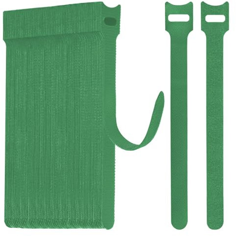 WSZJINB 70pcs Attache Cable Réutilisables de 15cm de Long, Sangles de Management des Câbles Réglables en Vert pour La gestion des Câbles,Organisateur