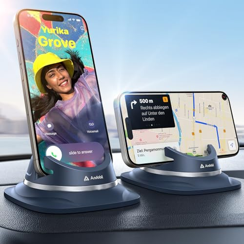 andobil Handyhalterung Auto Handyhalterung [ 2024 Einfach zu Benutzen ] Handy Halterung Auto Armaturenbrett Kfz Handyhalter Autohalterung für iPhone 16/15/14/13/12/11 Pro Max Samsung S24 Ultra S23