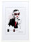 KM FOTO Moderner Glas Bilderrahmen NLS aus Kunststoff Perfekt für Fotos, Poster und Wanddeko Collage Design: Farbe: Weiß | Format: 50x60