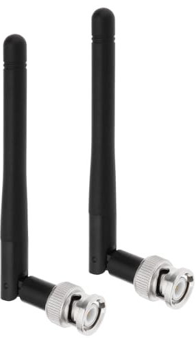 ECSiNG 2 Pezzi Antenne UHF Antenne Radio ABS Nere Antenne Per Microfono Wireless Compatibile con Sennheiser EW100 EW300 EW500 G3 Ricevitore Con Connettore BNC