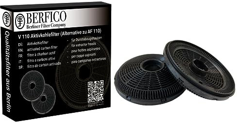 Berfico für Silverline AF 110 Aktivkohlevlies-Ersatzfilter/für bestimmte Silverline Dunstabzugshauben / 1 Set bestehend aus 2 Ersatzfiltern