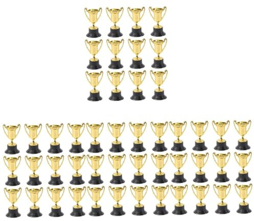 40 Stk Kindertrophäe Wettkampf-trophäe Trophäen Belohnen Kleine Trophäen Spielzeugpokal Trophäen Und Auszeichnungen Zarte Kleine Trophäe Spielzeug-trophäen Plastik Wiederverwendbar WOONEKY