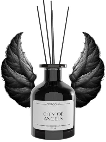 Delicious Scent Raumduft 150ml | Diffusur mit Stäbchen | Raumerfrischer für die Wohnung (City of Angels)