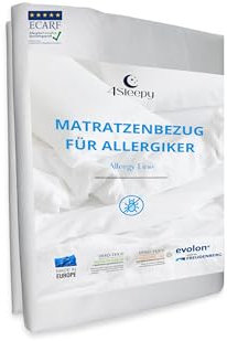 4Sleepy Matratzenbezug für Allergiker - Milbenbezug Matratze 90x200x28 - waschbarer Matratzenschutz - Anti Milben Encasing, bis 28cm Höhe (90x200x28)