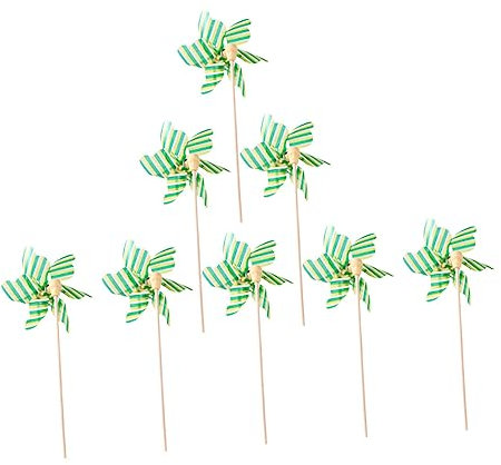 UKCOCO 8stücke Bunte Windmühlen Spielzeug Für Junge Mädchen Handheld Deko Für Garten Und Geburtstagsfeiern Einfache Zusammenbau Aus Hochwertigen Kunststoffmaterialien